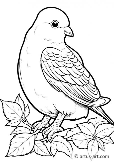 Awesome Dove Coloring Page
